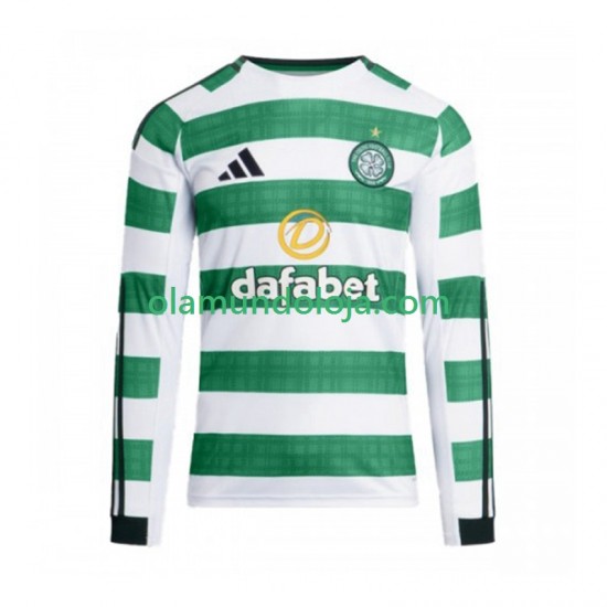 Camisola Celtic FC Homem Equipamento Primeiro 2025-2026 Manga Comprida